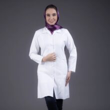 روپوش پزشکی زنانه مدل جیب فیلتو