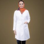 روپوش پزشکی سفید مدل کاستری